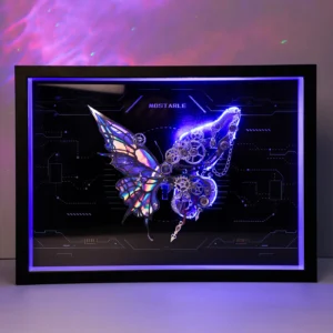 Butterfly LED Wall Frame by Mostarle
